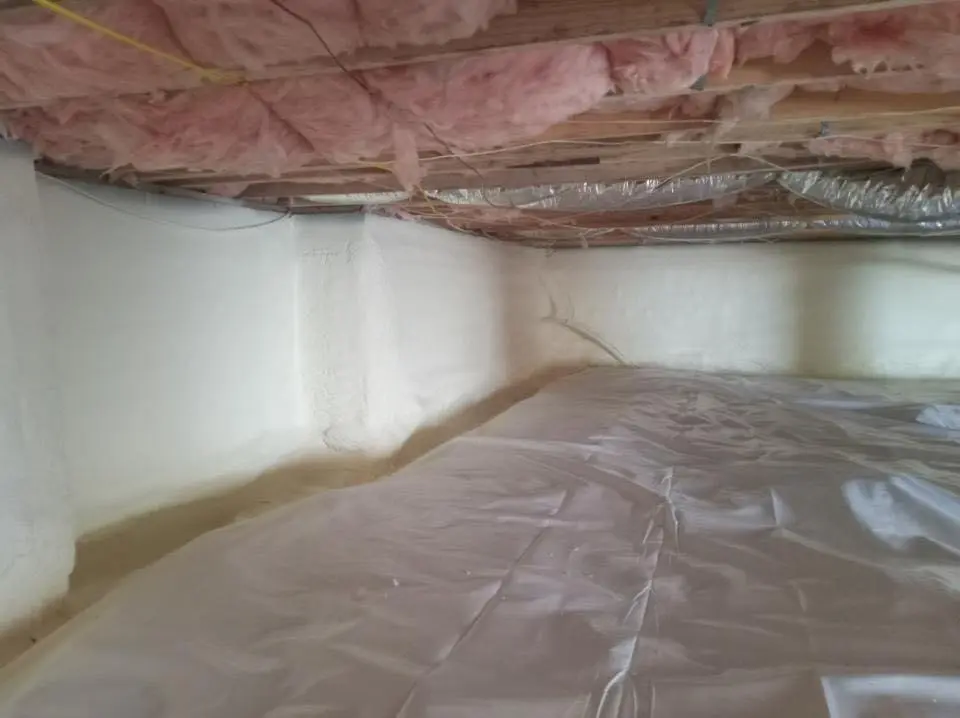 Crawl space encapsulation with closed-cell spray foam for Attic Insulation in Bogalusa